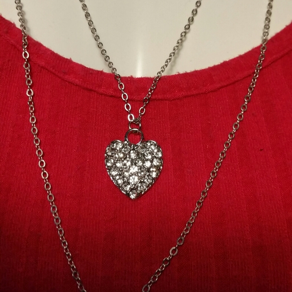 Steve Madden Layered Choker Heart and Snake Necklace - Picture 3 of 5